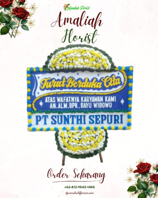 Papan Bunga Duka di Kikim Barat